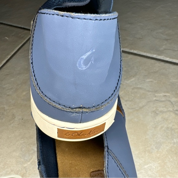 Women’s Olukai Blue Palm slip ons size 10 - Picture 6 of 9